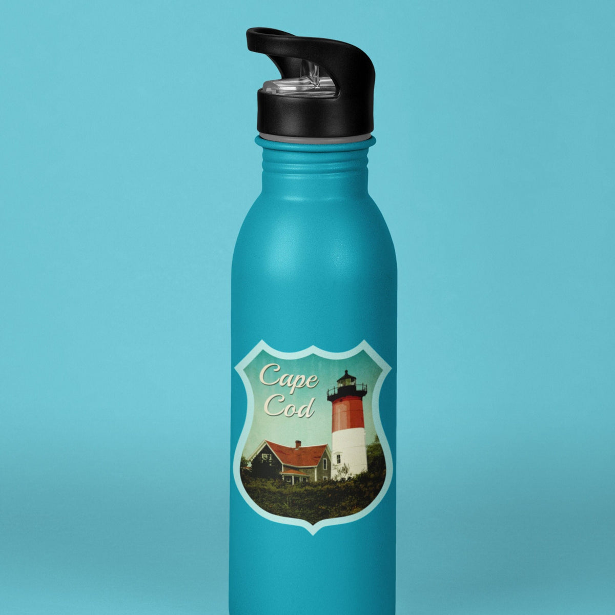 Cape Cod travel sticker, vintage style decal for suitcase, luggage, laptop or water bottle