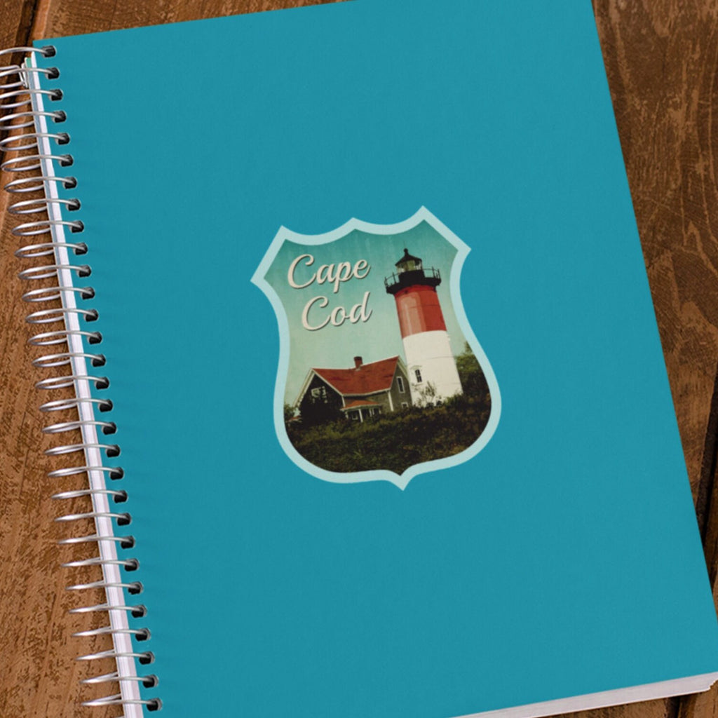 Cape Cod travel sticker, vintage style decal for suitcase, luggage, laptop or water bottle