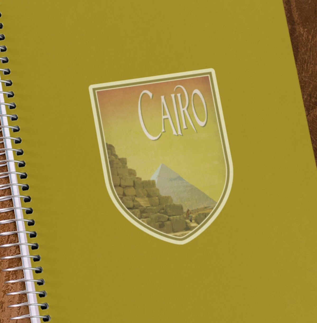 Cairo Egypt travel sticker, vintage style decal for suitcase, luggage, laptop or water bottle