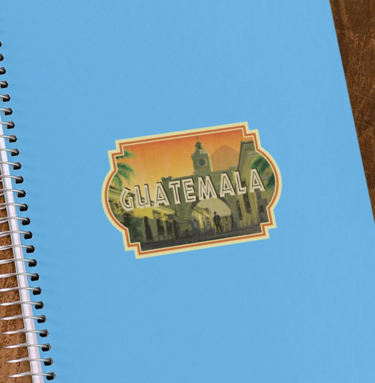 Guatemala travel sticker, vintage style decal for suitcase, luggage, laptop or water bottle