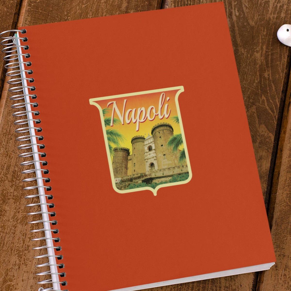 Naples Italy Travel Sticker: Vintage Suitcase Decal