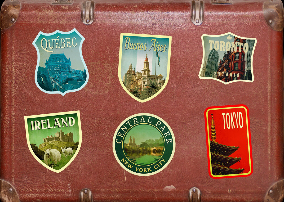 Buenos Aires Argentina Sticker: Vintage Travel Luggage Decal