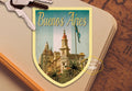 Buenos Aires Argentina Sticker: Vintage Travel Luggage Decal