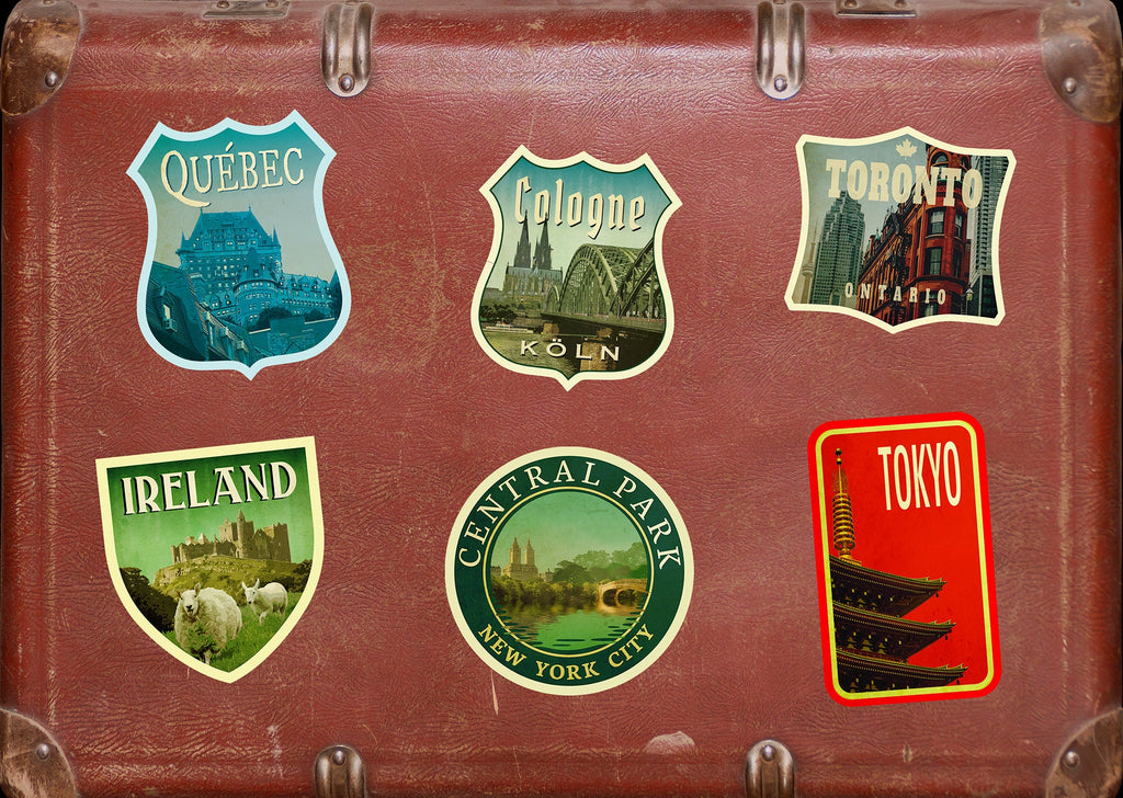 Cologne Germany Vintage Travel Sticker: Luggage Decal