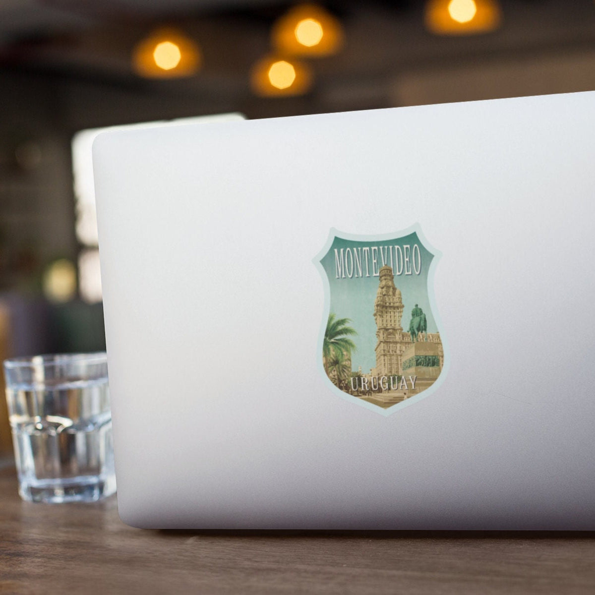 Montevideo Uruguay travel sticker, vintage style decal for suitcase, luggage, laptop or water bottle