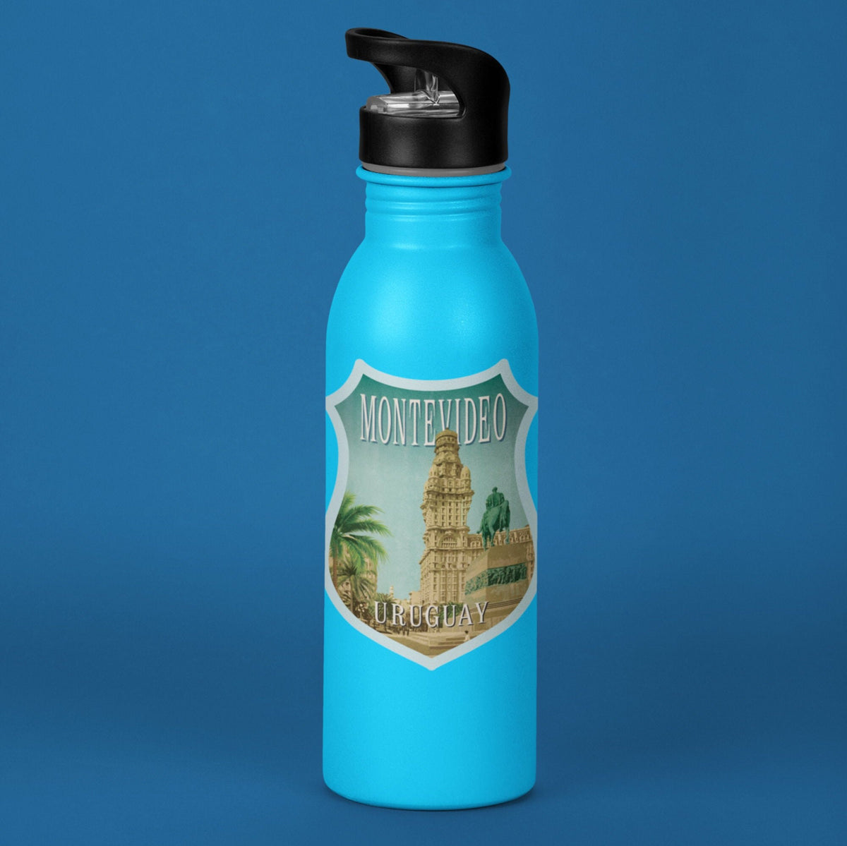 Montevideo Uruguay travel sticker, vintage style decal for suitcase, luggage, laptop or water bottle