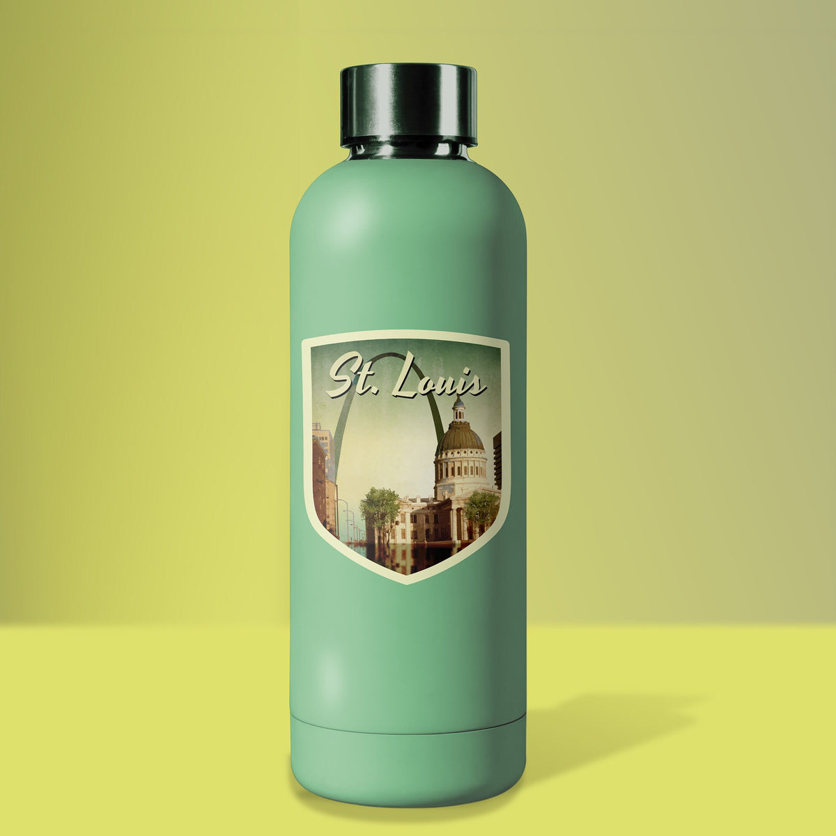 St Louis travel sticker, vintage style decal for suitcase, luggage, laptop or water bottle