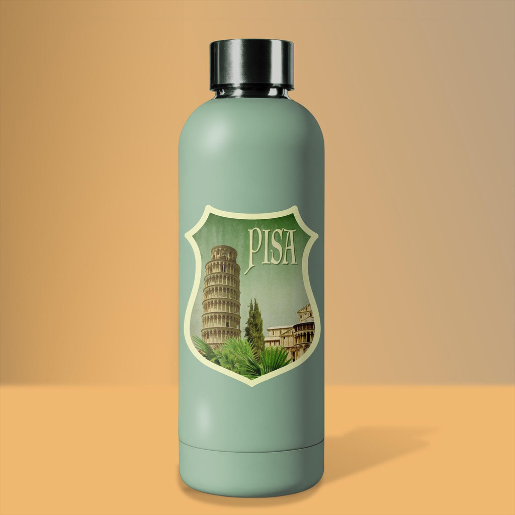 Pisa Italy Travel Sticker: Vintage Suitcase Decal