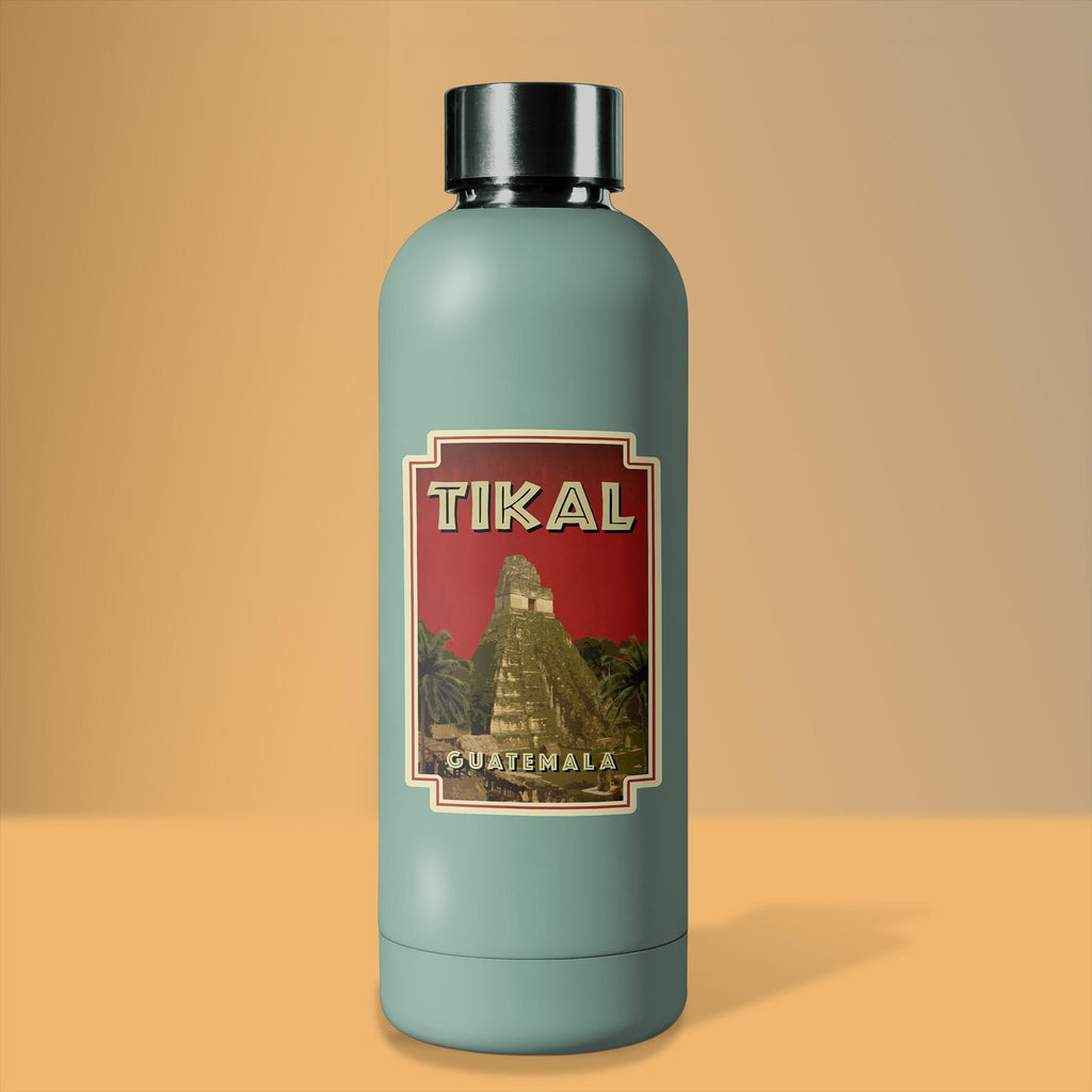 Tikal, Guatemala travel sticker, vintage style decal for suitcase, luggage, laptop or water bottle