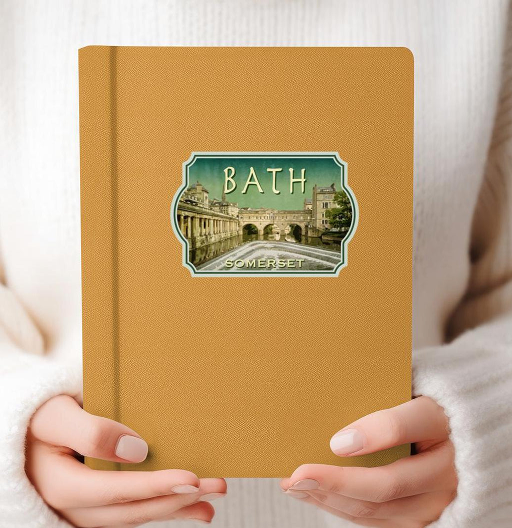Bath England Travel Sticker: Vintage Suitcase Decal