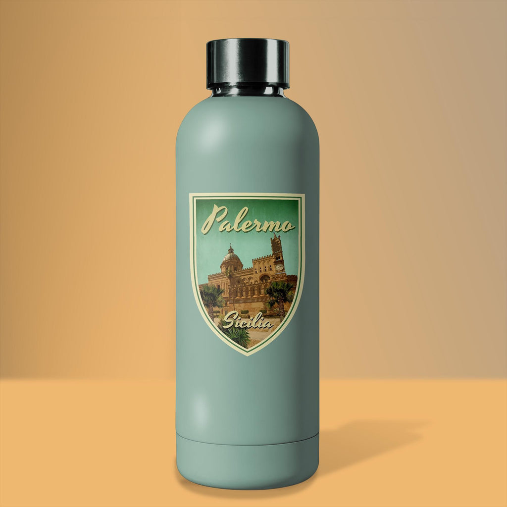 Palermo Sicily Vintage Travel Sticker: Luggage, Laptop, Water Bottle