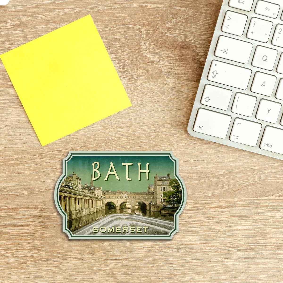 Bath England Travel Sticker: Vintage Suitcase Decal