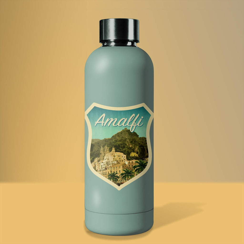 Amalfi Coast Italy Travel Sticker: Vintage Suitcase Decal