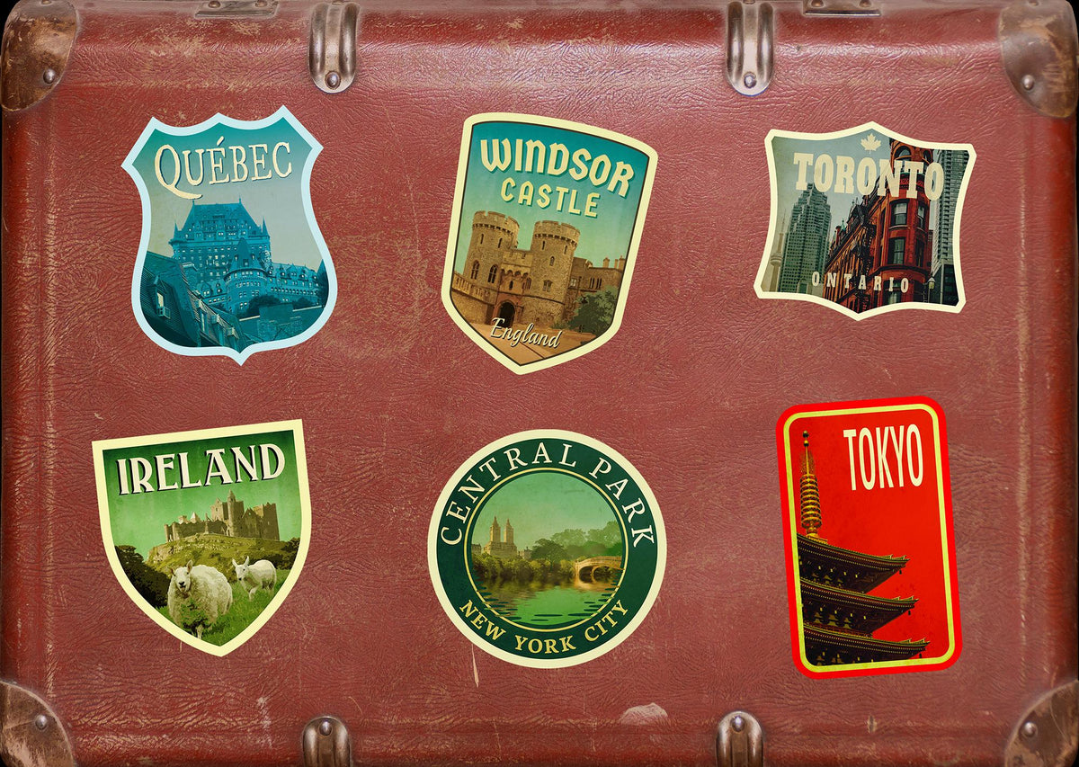 Windsor Castle England Sticker: Vintage Travel Decal