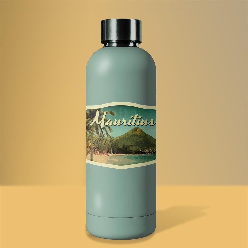 Mauritius travel sticker, vintage style decal for suitcase, luggage, laptop or water bottle