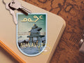 Nunavut Canada, travel sticker, vintage style decal for suitcase, luggage, laptop or water bottle