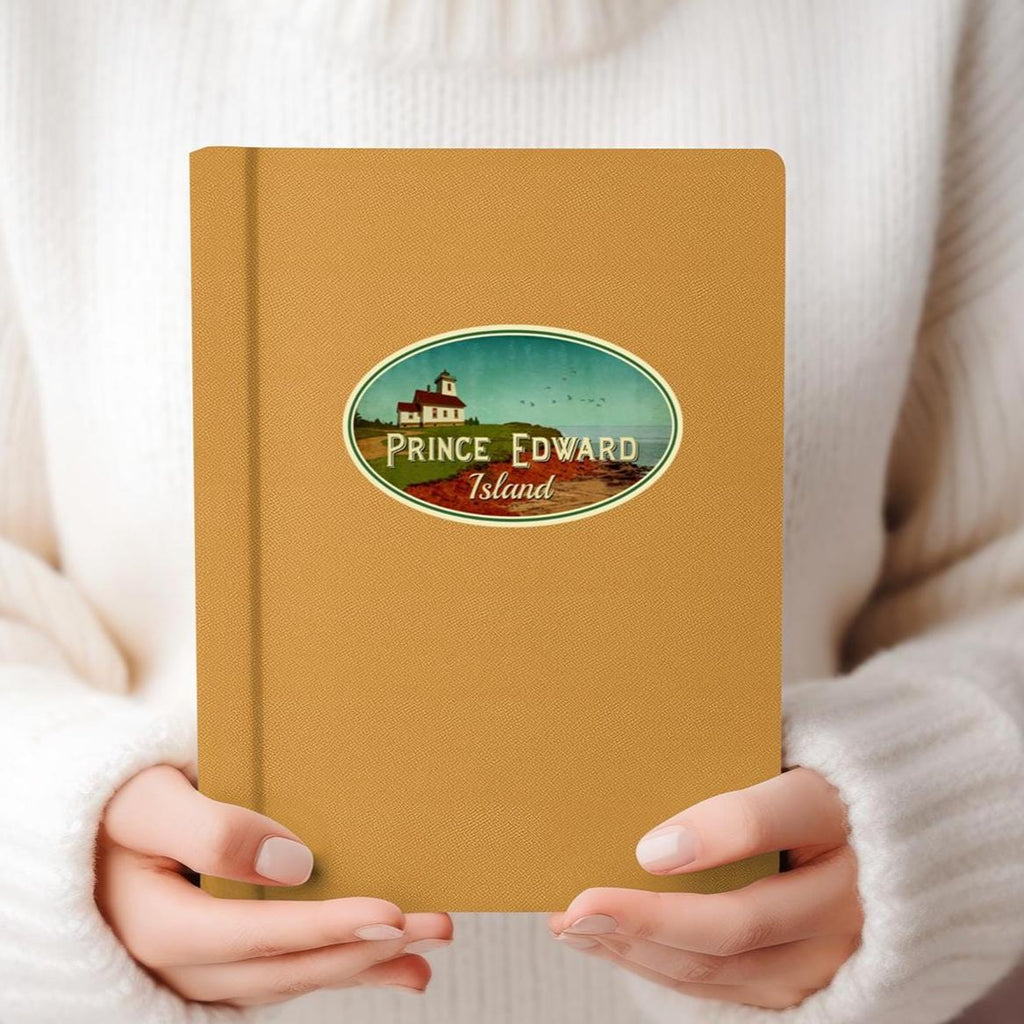 Prince Edward Island Travel Sticker: Vintage Suitcase Decal
