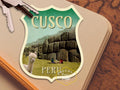 Cusco Peru travel sticker, vintage style decal for suitcase, luggage, laptop or water bottle