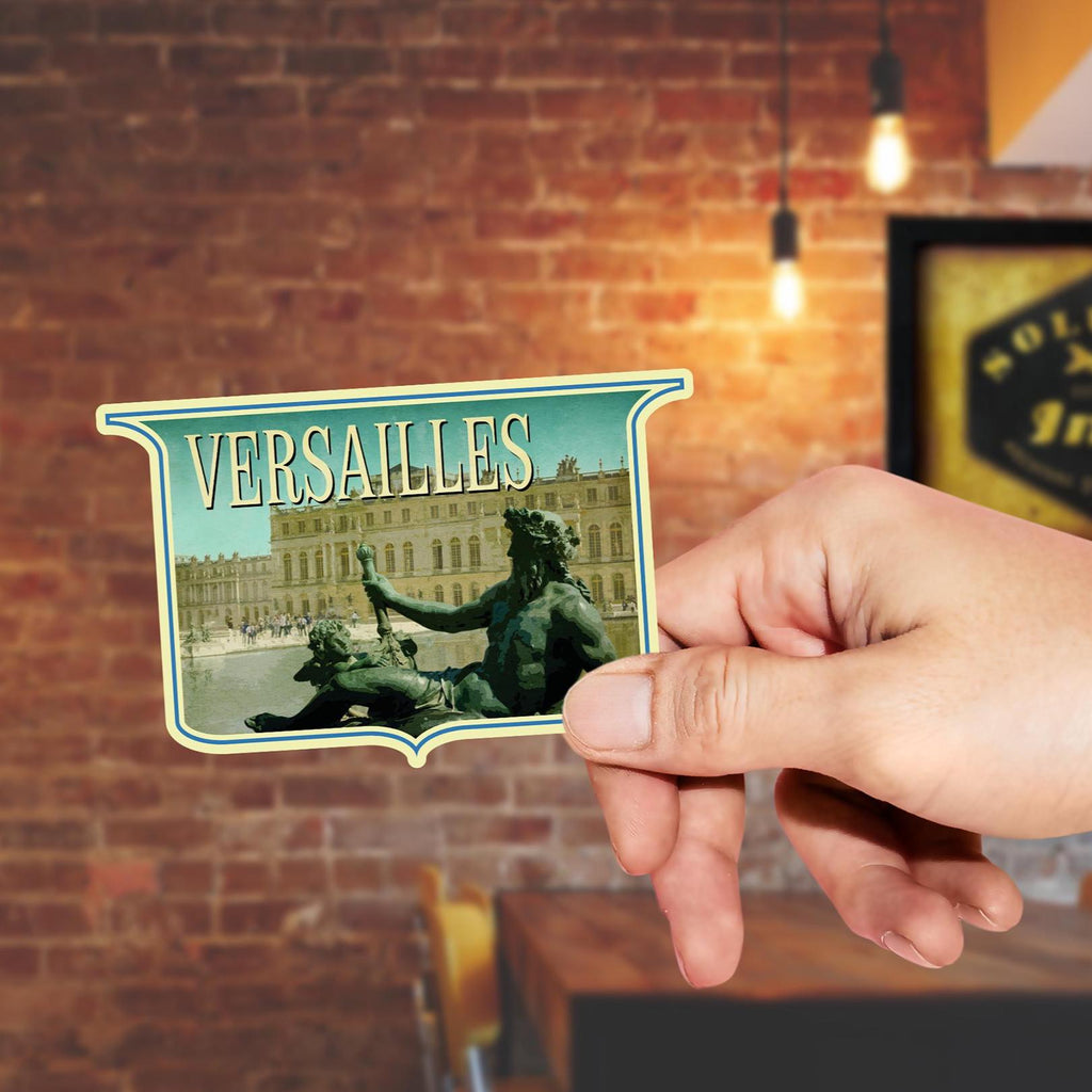Versailles France Travel Sticker: Vintage Luggage Decal
