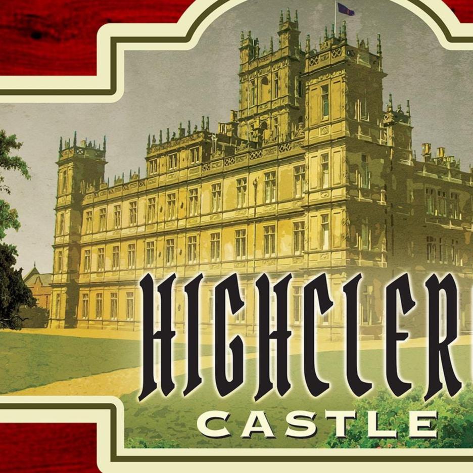Highclere Castle Sticker: Vintage-style England Travel Decal