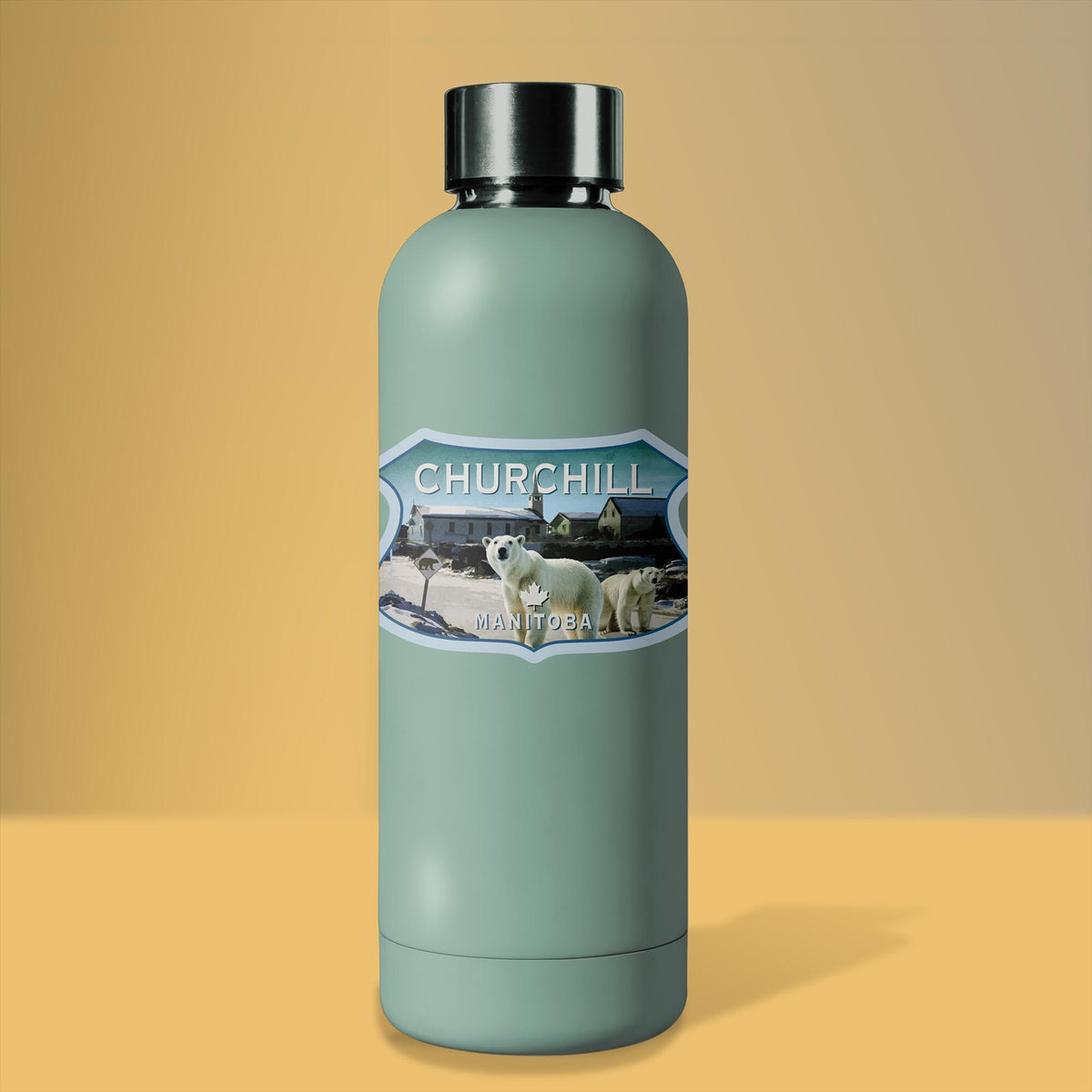 Churchill Manitoba Canada Sticker: Vintage Travel Luggage Decal