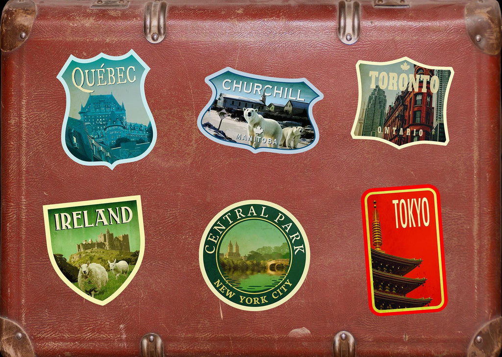 Churchill Manitoba Canada Sticker: Vintage Travel Luggage Decal
