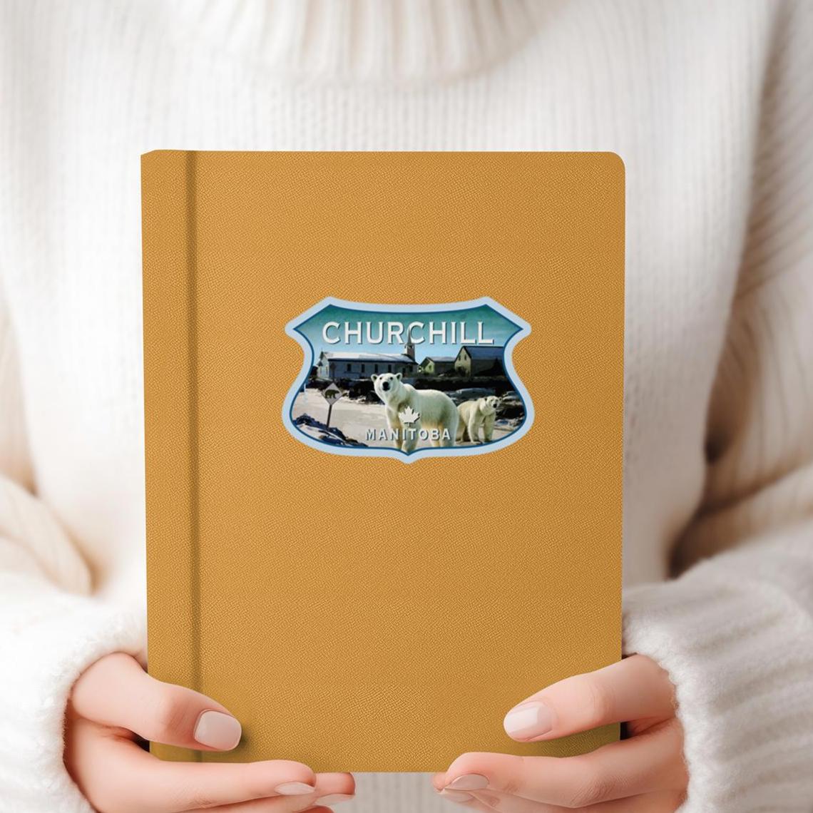 Churchill Manitoba Canada Sticker: Vintage Travel Luggage Decal