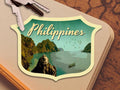 Philippines travel sticker, vintage style decal for suitcase, luggage, laptop or water bottle