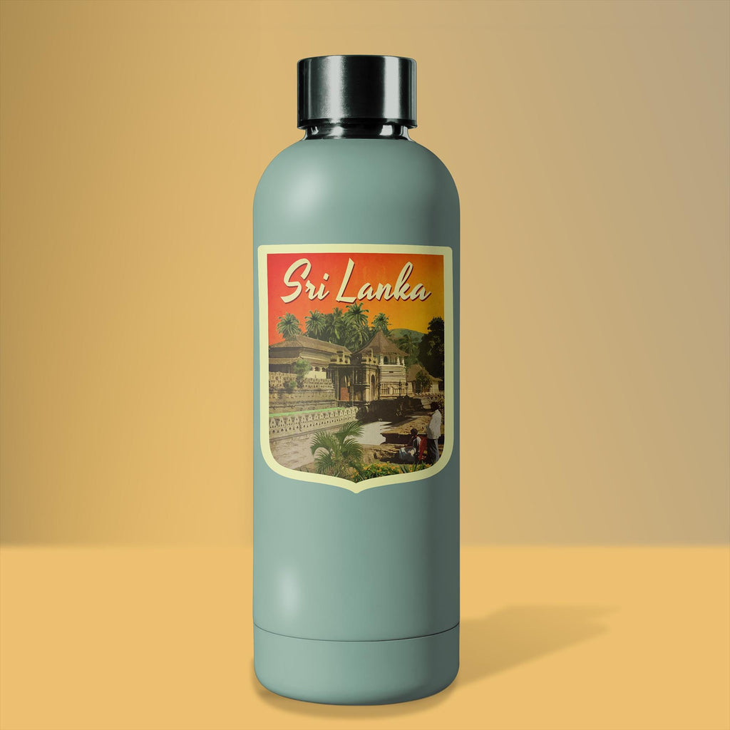 Sri Lanka travel sticker, vintage style decal for suitcase, luggage, laptop or water bottle