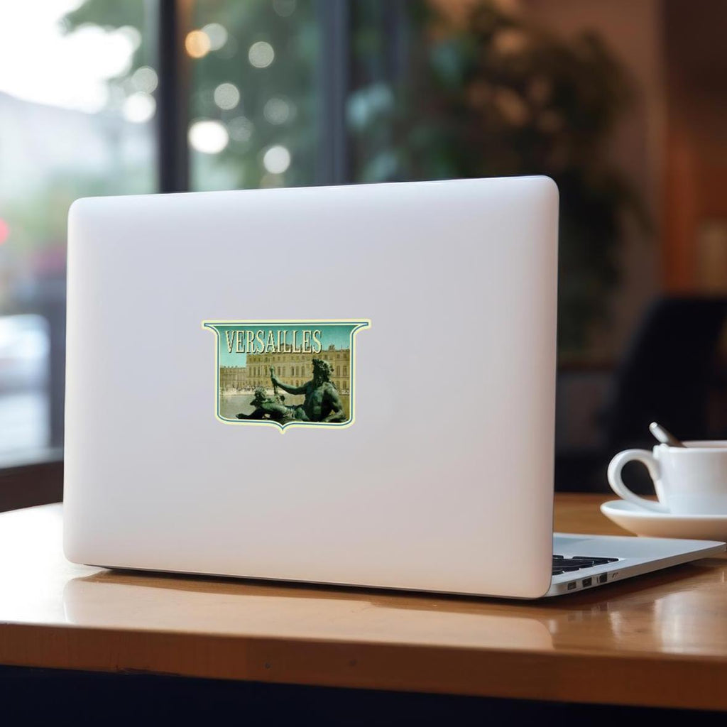 Versailles France Travel Sticker: Vintage Luggage Decal