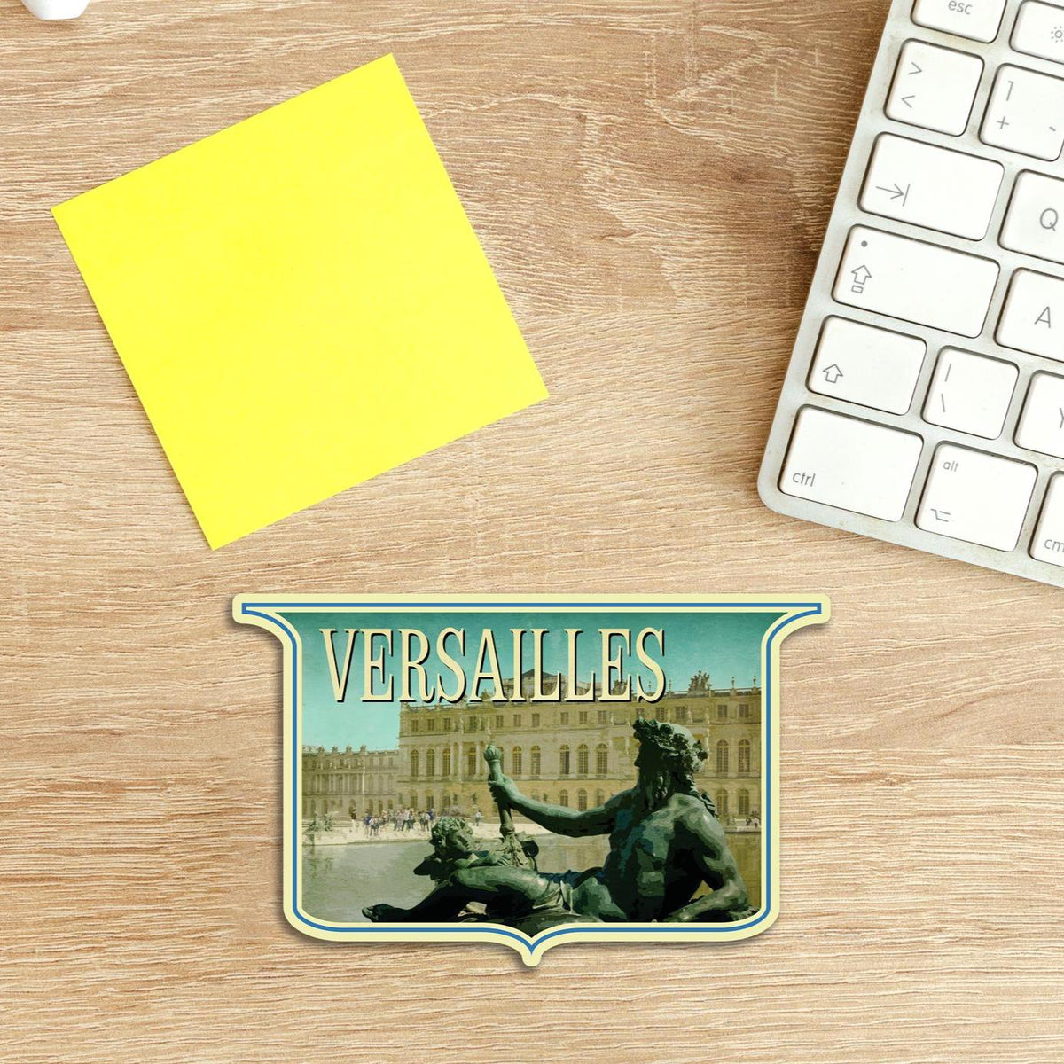 Versailles France Travel Sticker: Vintage Luggage Decal