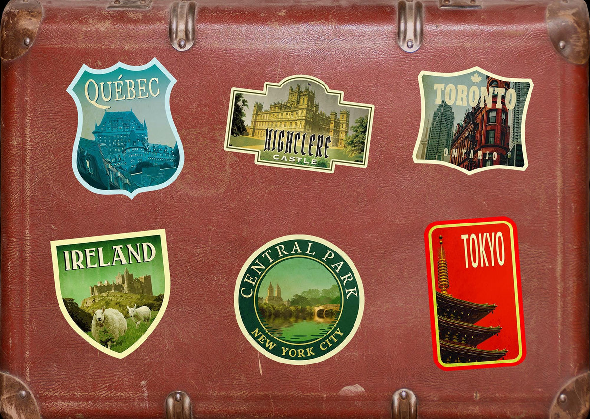 Highclere Castle Sticker: Vintage-style England Travel Decal