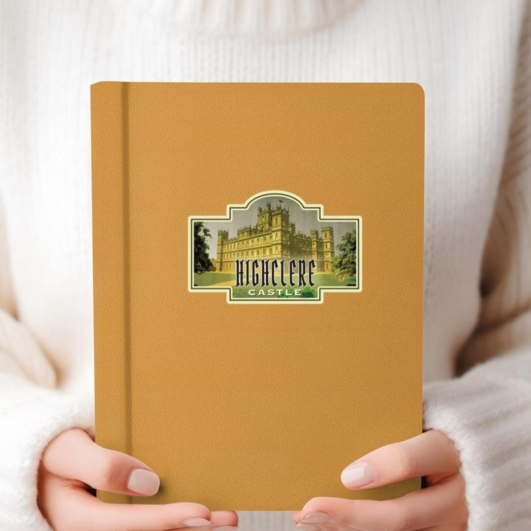 Highclere Castle Sticker: Vintage-style England Travel Decal
