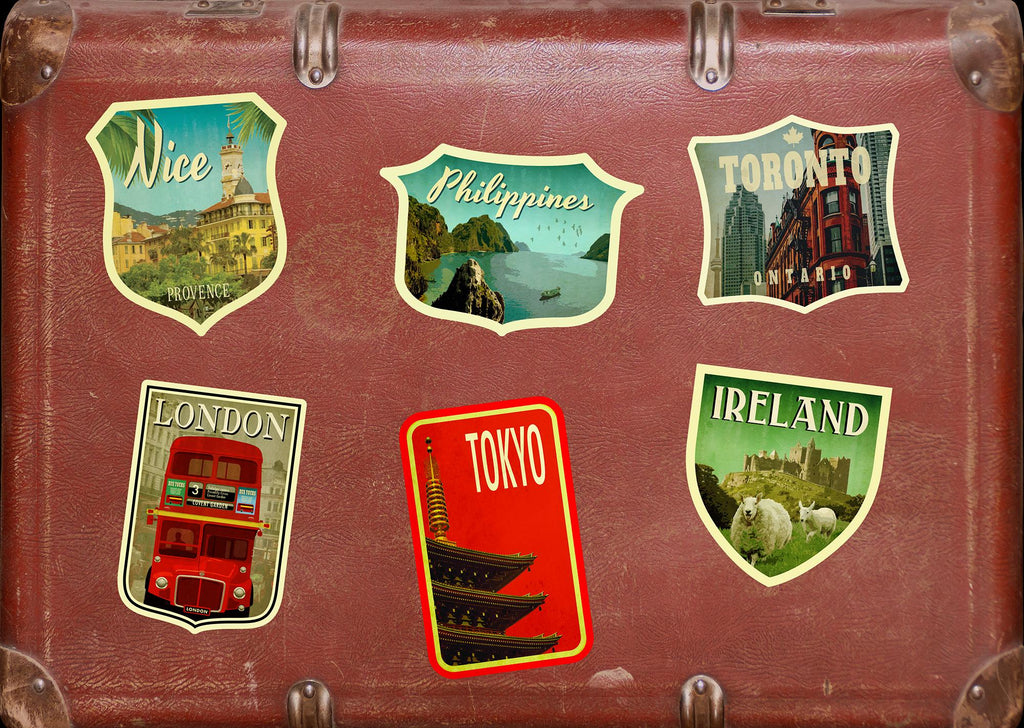 Philippines travel sticker, vintage style decal for suitcase, luggage, laptop or water bottle