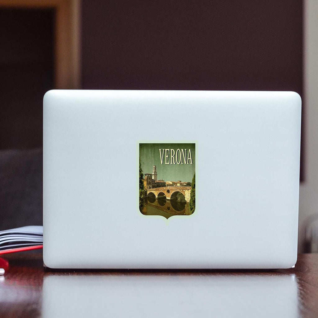 Verona Italy Travel Sticker: Vintage-Style Luggage Decal