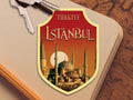 Istanbul travel sticker, vintage style decal for suitcase, luggage, laptop or water bottle
