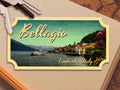 Bellagio Italy Travel Sticker: Vintage Lake Como Luggage Decal