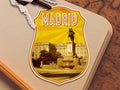 Madrid Spain Travel Sticker: Vintage-Style Luggage Decal