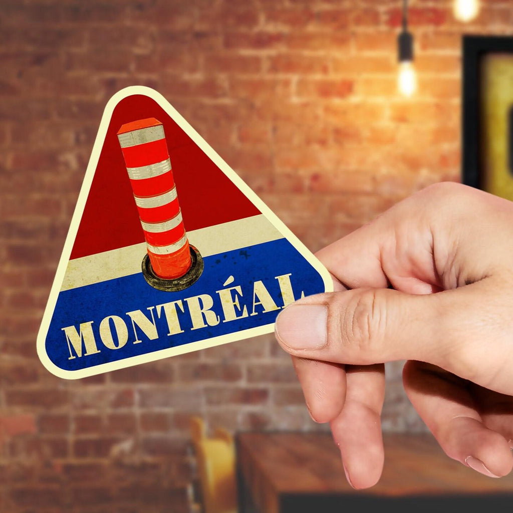 Montréal travel sticker, vintage style decal for suitcase, luggage, laptop or water bottle