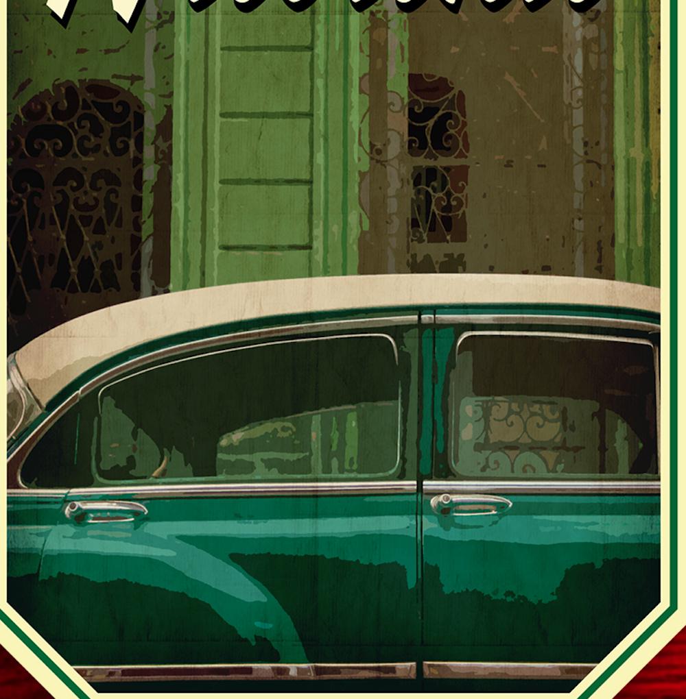 Havana Travel Sticker: Vintage-Style Luggage Decal