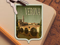 Verona Italy Travel Sticker: Vintage-Style Luggage Decal