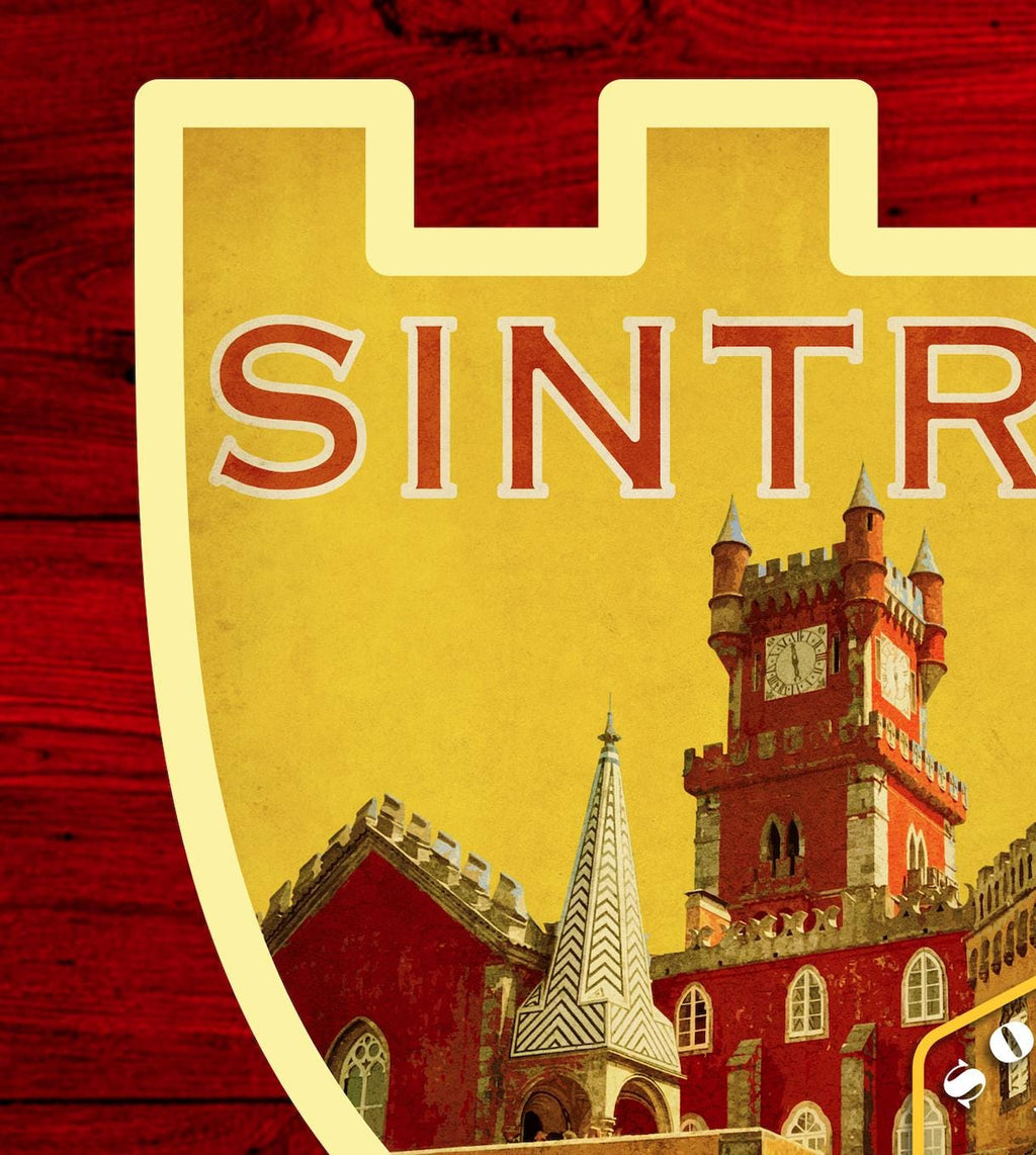 Sintra Portugal Travel Sticker: Vintage-Style Luggage Decal