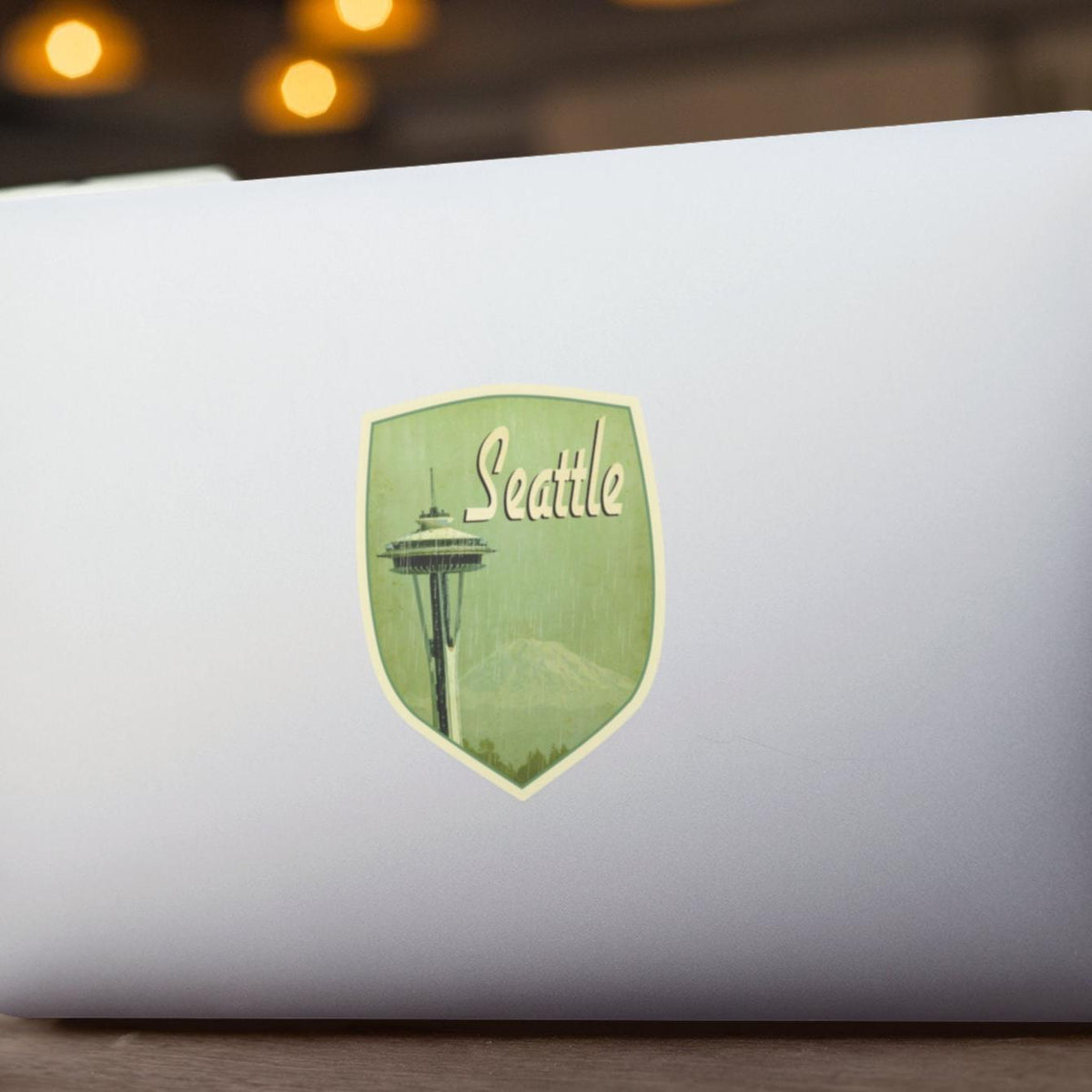 Seattle travel sticker, vintage style decal for suitcase, luggage, laptop or water bottle