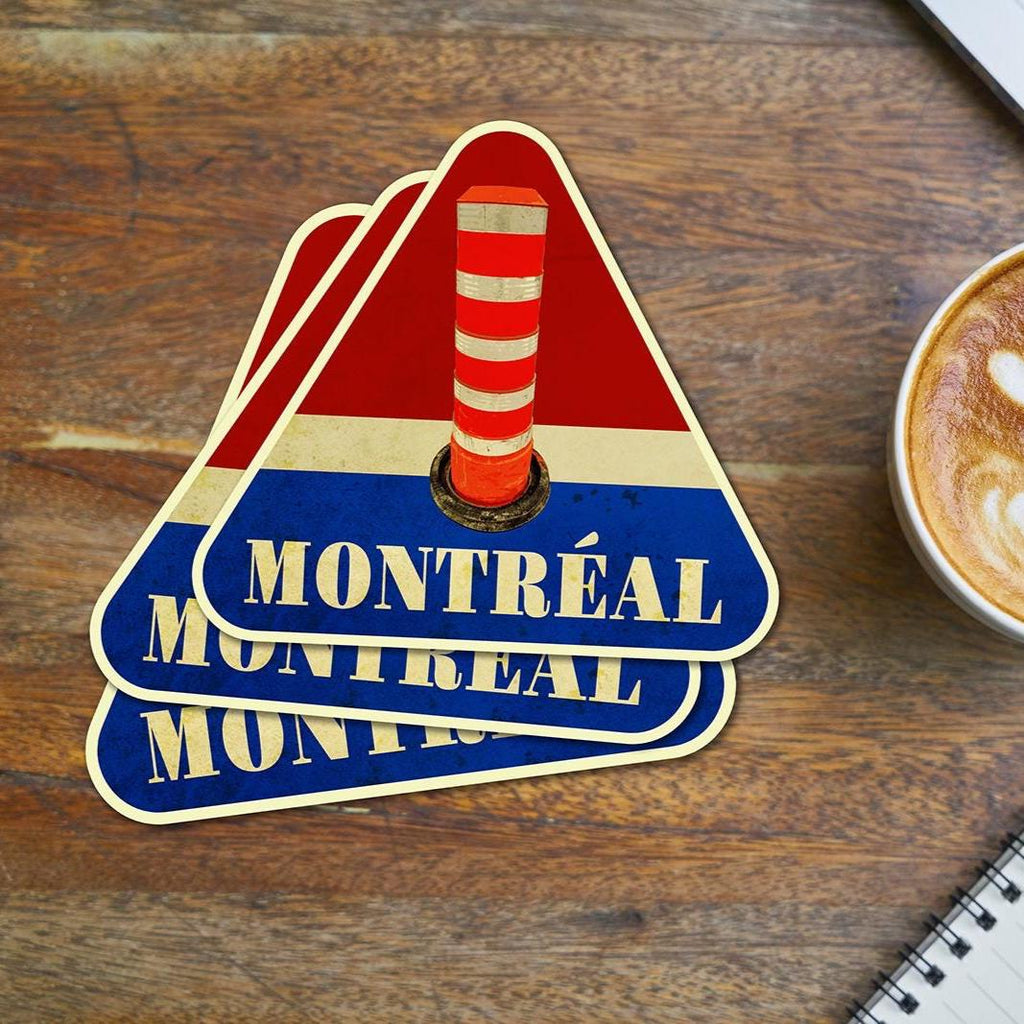 Montréal travel sticker, vintage style decal for suitcase, luggage, laptop or water bottle