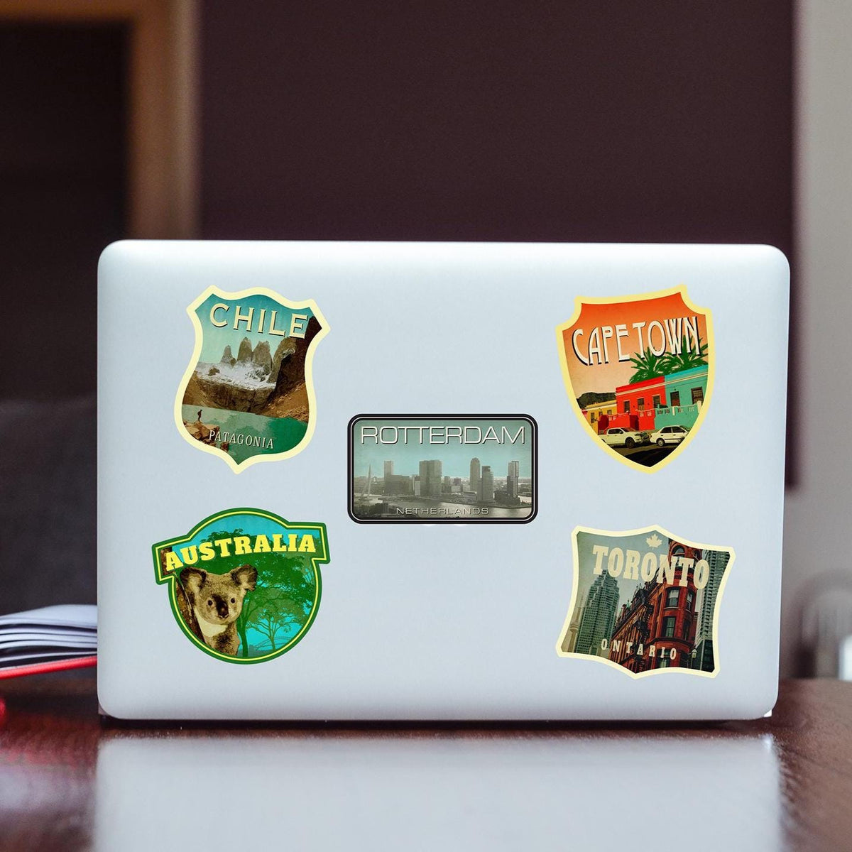 Rotterdam Travel Sticker: Vintage-Style Luggage Decal