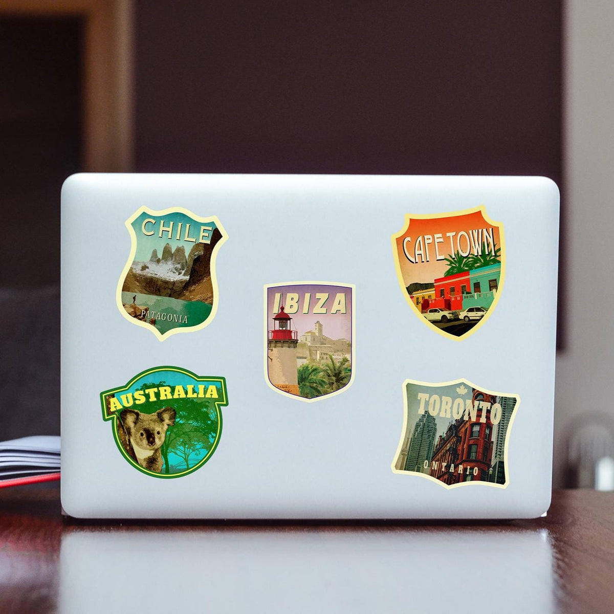 Ibiza Spain Travel Sticker: Vintage-Style Luggage Decal