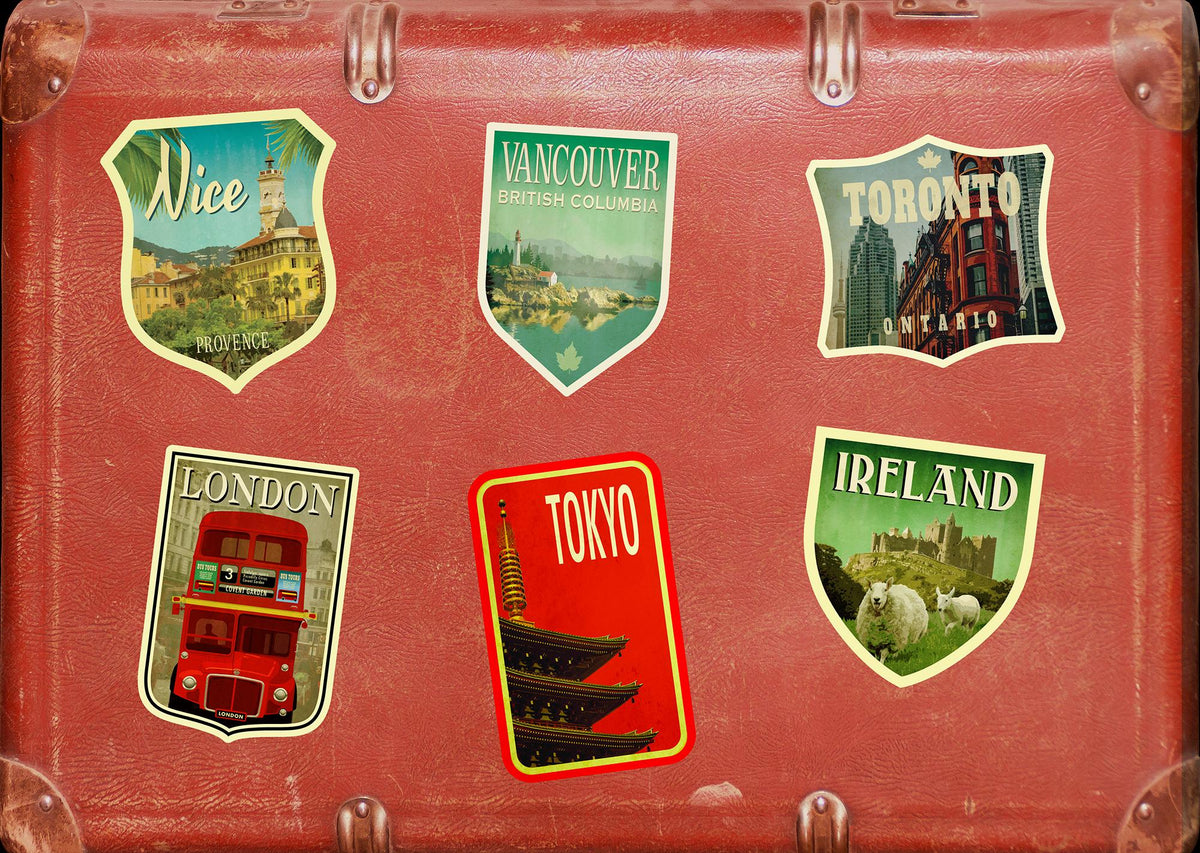 Vancouver travel sticker, vintage style decal for suitcase, luggage, laptop or water bottle