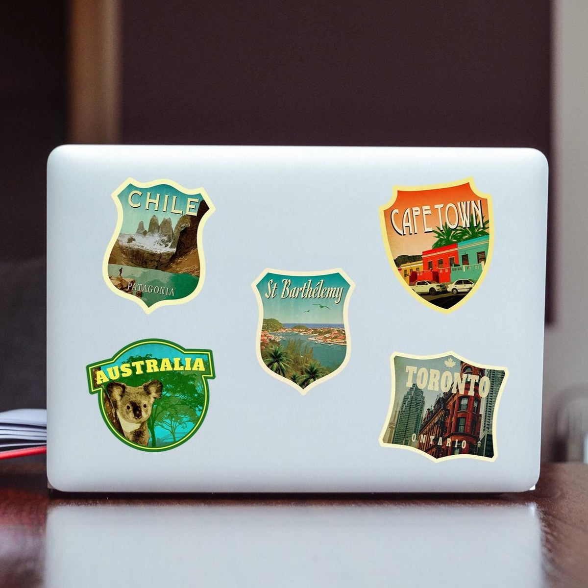 St Barthélemy Travel Sticker, Vintage Style Luggage Decal