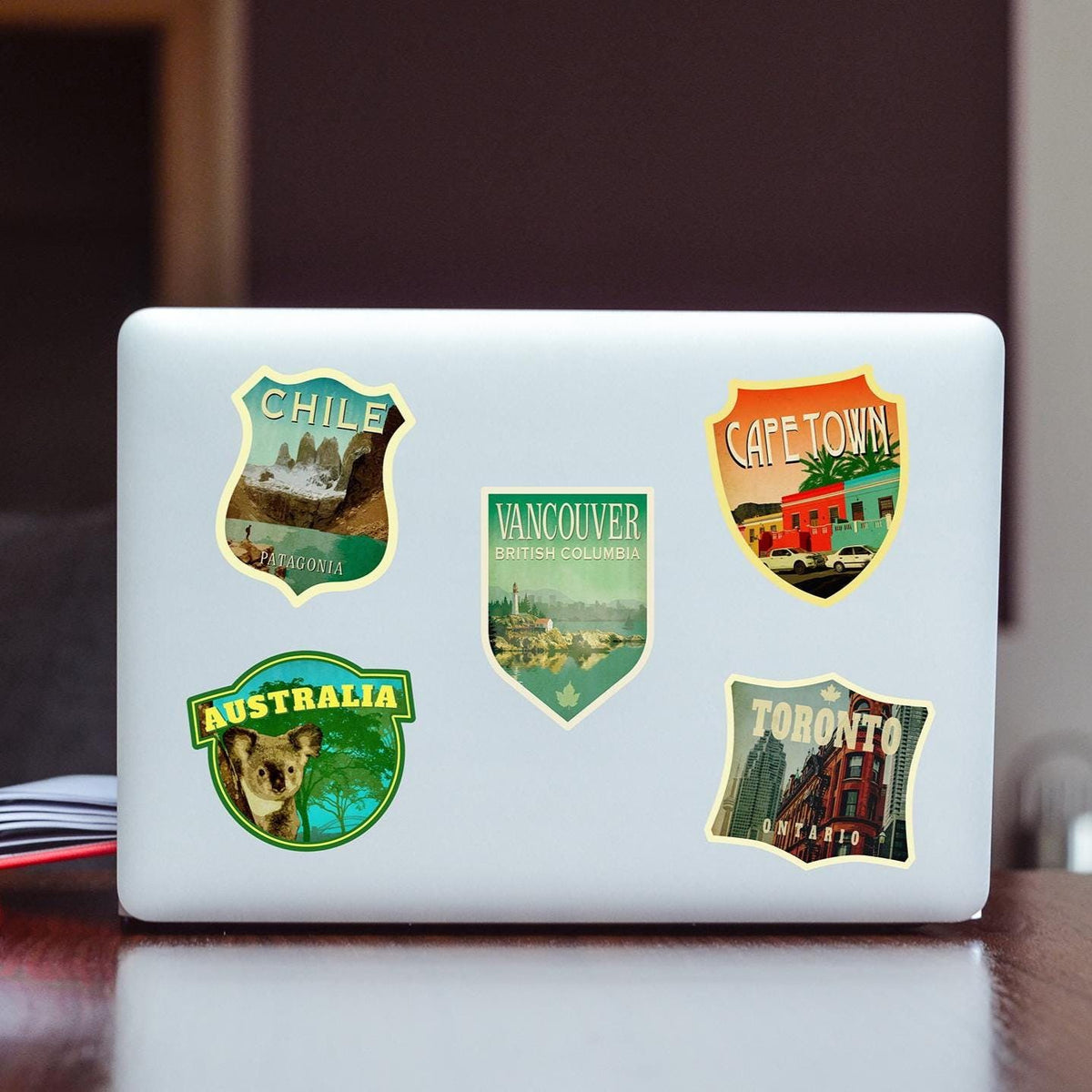 Vancouver travel sticker, vintage style decal for suitcase, luggage, laptop or water bottle