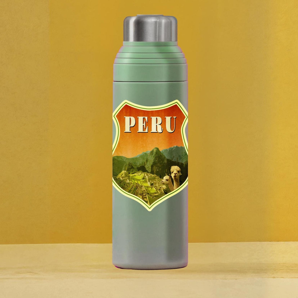 Peru travel sticker, vintage style decal for suitcase, luggage, laptop or water bottle